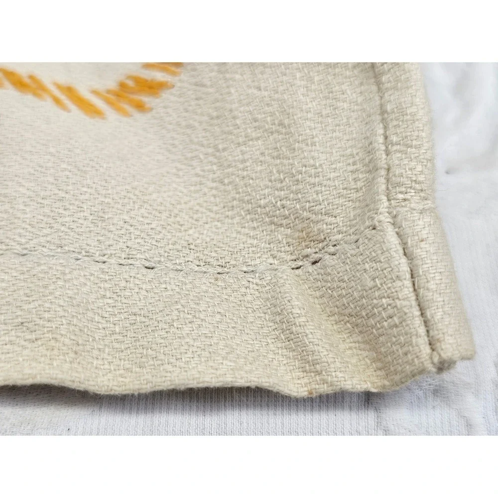 Tea Cozy Cover Cream‎ 1900s Hand Embroidered Floral Antique